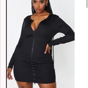 Black Zipper Dress